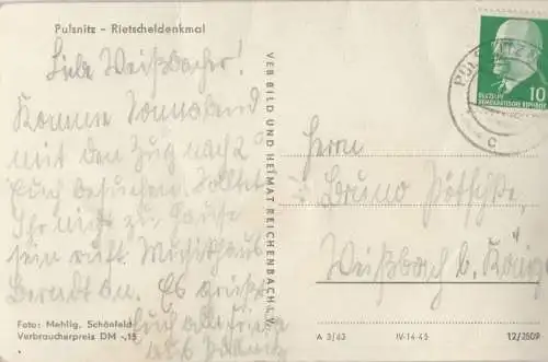 Pulsnitz - Rietscheldenkmal