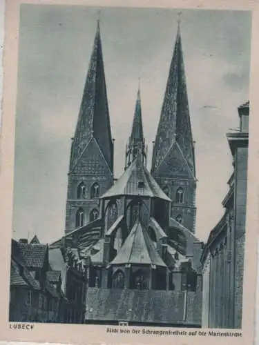 Lübeck - Marienkirche von der Schrangenfreiheit