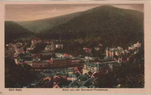 Bad Ems - Blick von der Bismarck-Promenade - ca. 1920