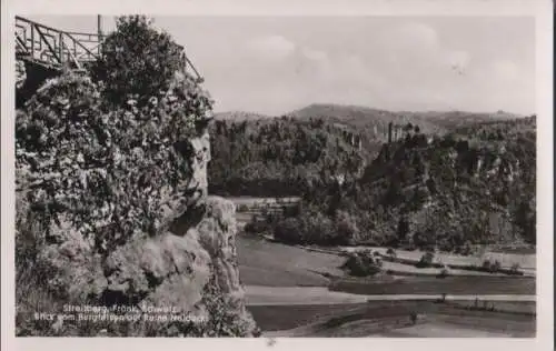 Wiesenttal, Streitberg - Blick vom Burgfelsen - ca. 1960