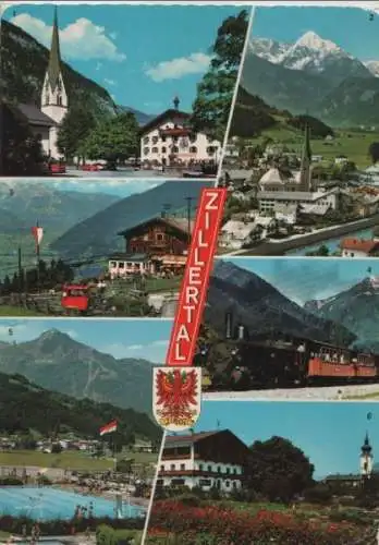 Österreich - Österreich - Zillertal - 6 Teilbilder - ca. 1980