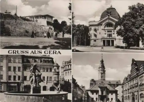 Gera - u.a. Kornmarkt, Rathäuser - 1971