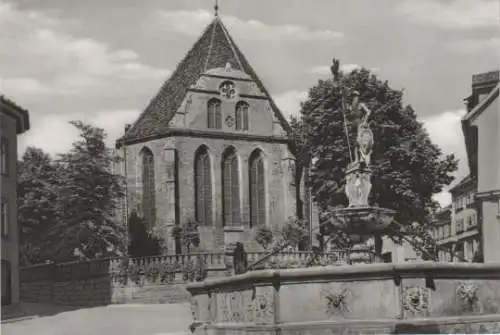 Arnstadt - Bachkirche mit Hopfenbrunnen - ca. 1975