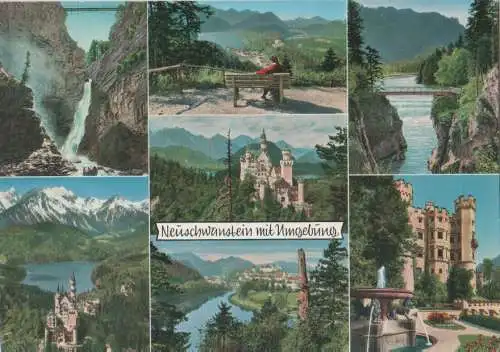 Schwangau Neuschwanstein - mit Umgebung - ca. 1975