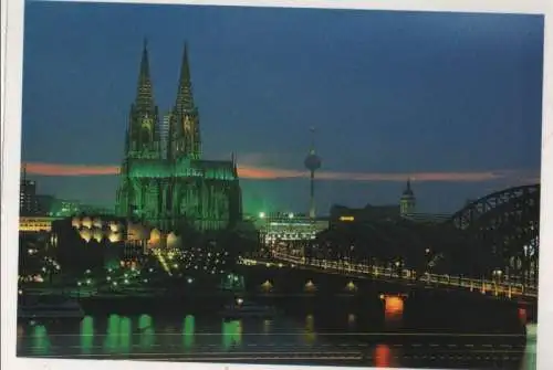 Köln - Dom mit Hohenzollerbrücke - ca. 1995