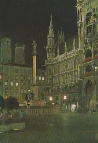 München - Marienplatz mit Mariensäule - 1984