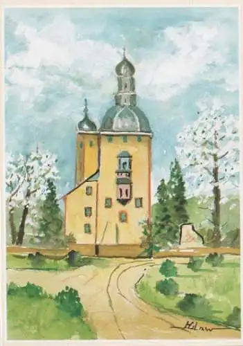 Oestrich-Winkel - Wohnturm des Schlosses Vollrads - ca. 1985