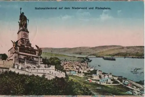 Rüdesheim - Nationaldenkmal auf dem Niederwald - 1928