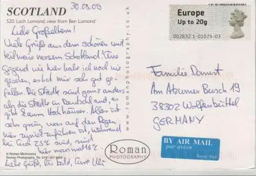 Großbritannien - Loch Lomond - Großbritannien - von oben