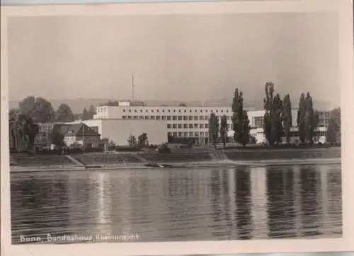 Bonn - Bundeshaus, Rheinansicht - ca. 1955