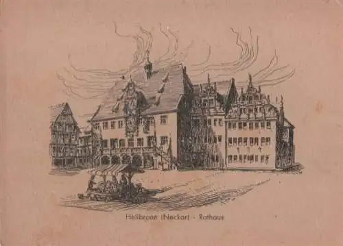 Heilbronn - Rathaus - ca. 1950