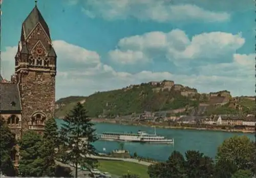 Koblenz - Blick auf Festung Ehrenbreitstein - 1968