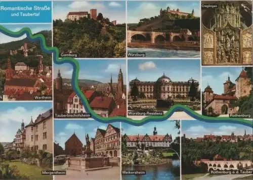 Romantische Straße - u.a. Mergentheim - ca. 1985