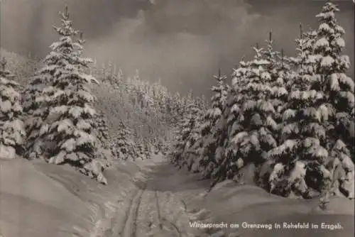 Altenberg-Rehefeld - Winterpracht am Grenzweg - 1970