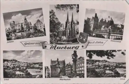 Marburg - u.a. Schloss - 1954