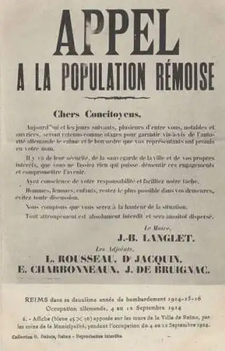 Frankreich - Reims - Frankreich - Occupation allemande