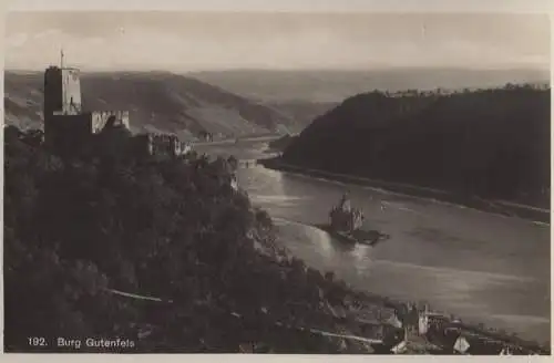 Kaub, Burg Gutenfels - ca. 1950