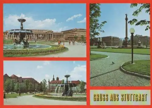 Stuttgart - Schlosplatz - ca. 1985