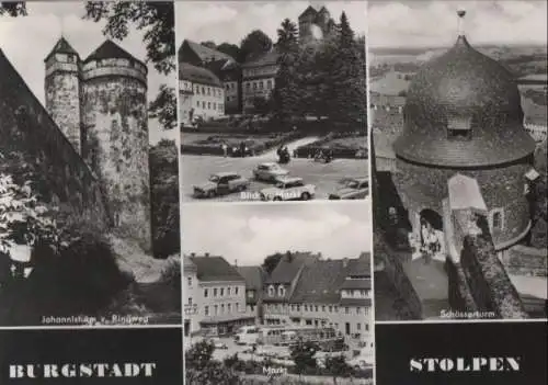 Stolpen - u.a. Blick vom Markt - ca. 1975