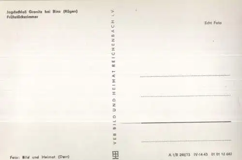 Binz, Schloß Granitz - Frühstückszimmer