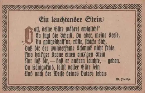 Ein leuchtender Stein - Gott