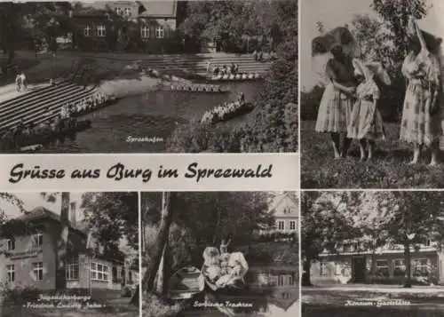 Burg (Spreewald) - u.a. Konsum-Gaststätte - 1970