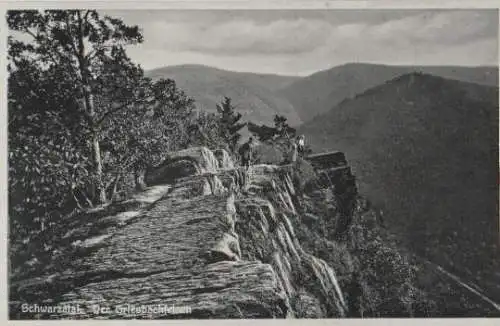 Schwarzburg - Schwarzatal - Griesbachfelsen - ca. 1955