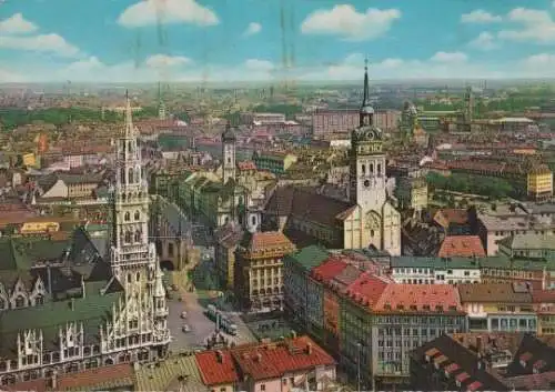 München - Blick von Frauenkirche - 1968