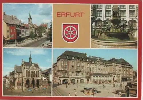 Erfurt - u.a. Monumentalbrunnen - 1988