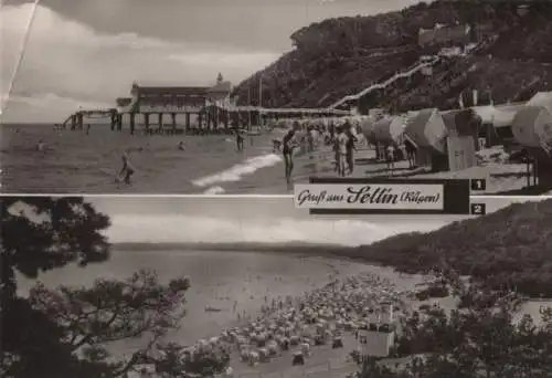 Sellin - u.a. Blick zur Seebrücke - 1971