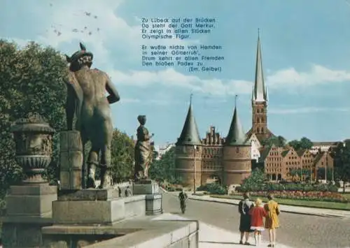 Lübeck - Merkur und Holstentor - ca. 1970