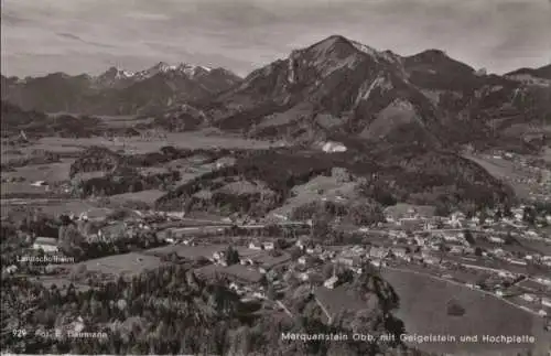 Marquartstein - mit Geigelstein und Hochplatte - ca. 1960