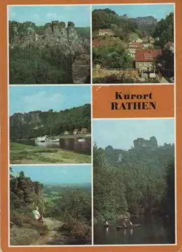 Rathen - u.a. Blick in Wehlgrund - 1987