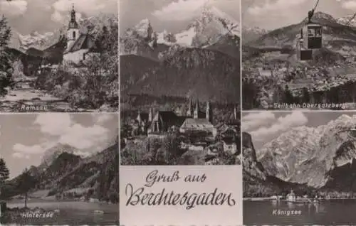 Berchtesgaden - u.a. Seilbahn Obersalzberg - ca. 1960