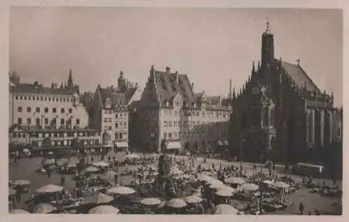 Nürnberg - Hauptmarkt - ca. 1950