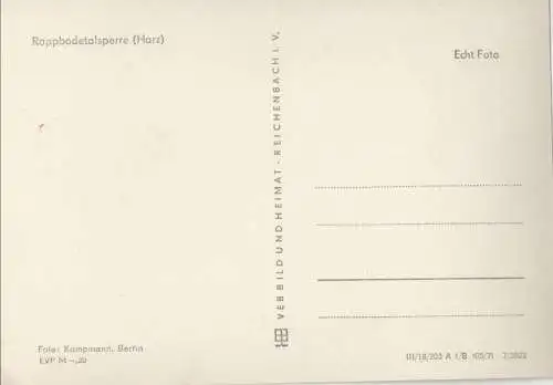 Rappbodetalsperre - Sperrmauer