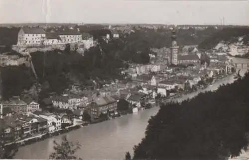 Burghausen Salzach - Luftbild - ca. 1955