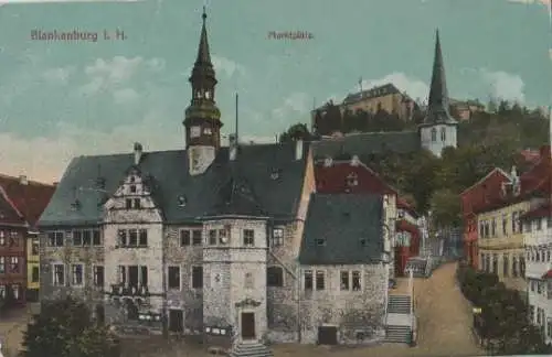 Blankenburg - Marktplatz - ca. 1935