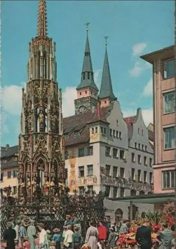 Nürnberg - Schöner Brunnen - ca. 1970