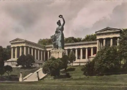 München - Bavaria mit Ruhmeshalle - ca. 1970