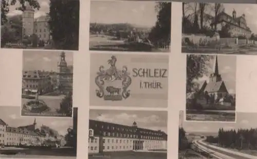 Schleiz - u.a. Gesamtansicht - ca. 1950