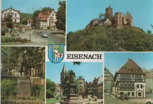 Eisenach - u.a. Wartburg von Südwesten - ca. 1980