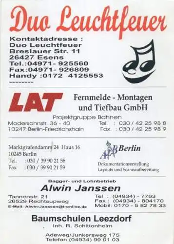 Duo Leuchtfeuer - Rückseite bedruckt