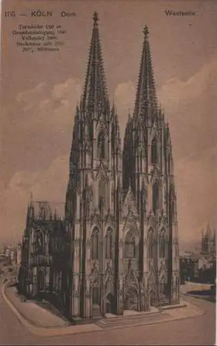 Köln - Dom, Westseite