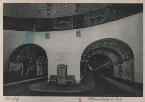 Hamburg - Elbtunnel unter der Erde - ca. 1950