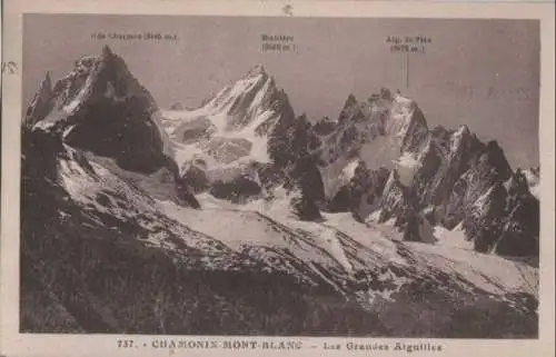 Frankreich - Frankreich - Chamonix-Mont-Blanc - Les Grandes Aiguilles - 1938