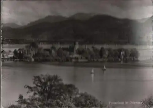 Chiemsee, Fraueninsel - mit Hochfelln - ca. 1965