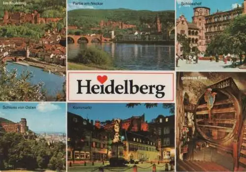 Heidelberg - u.a. Partie am Neckar - 1986