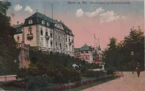 Bonn - Oberbergamt und Rheinpromenade - 1921