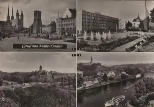 Halle - u.a. Marktplatz - ca. 1970